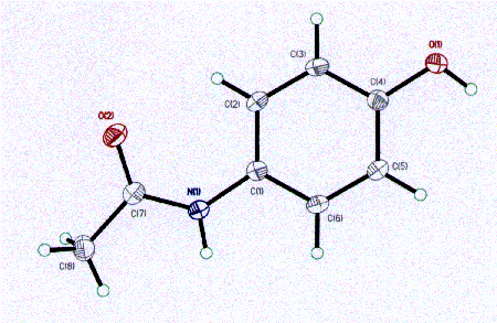 Structure for paracetamol